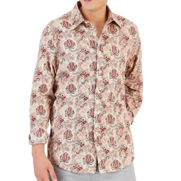 Mens Club Room Refined Woven Button Down Size S, M NWT - B5 - Picture 1 of 7